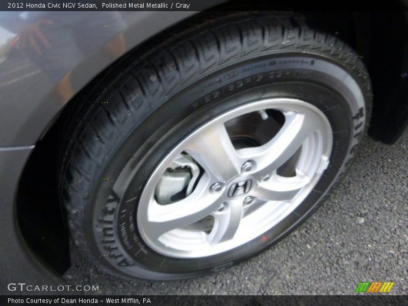 Polished Metal Metallic / Gray 2012 Honda Civic NGV Sedan