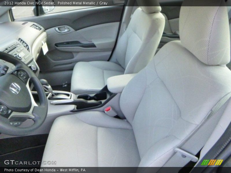 Polished Metal Metallic / Gray 2012 Honda Civic NGV Sedan