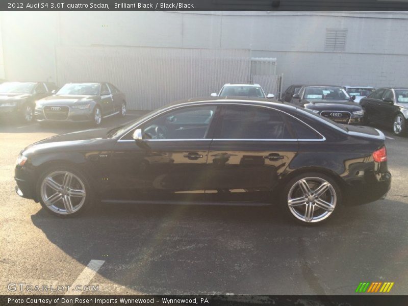 Brilliant Black / Black/Black 2012 Audi S4 3.0T quattro Sedan