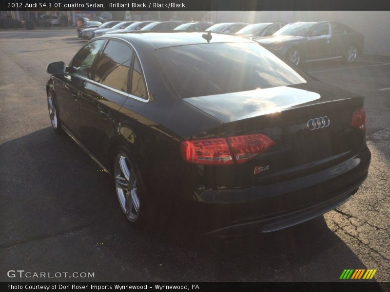 Brilliant Black / Black/Black 2012 Audi S4 3.0T quattro Sedan