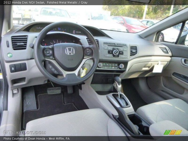 Polished Metal Metallic / Gray 2012 Honda Civic NGV Sedan