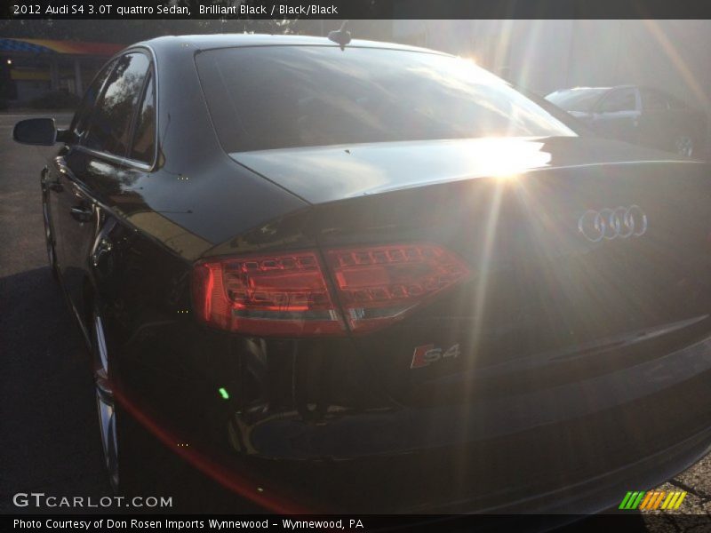 Brilliant Black / Black/Black 2012 Audi S4 3.0T quattro Sedan