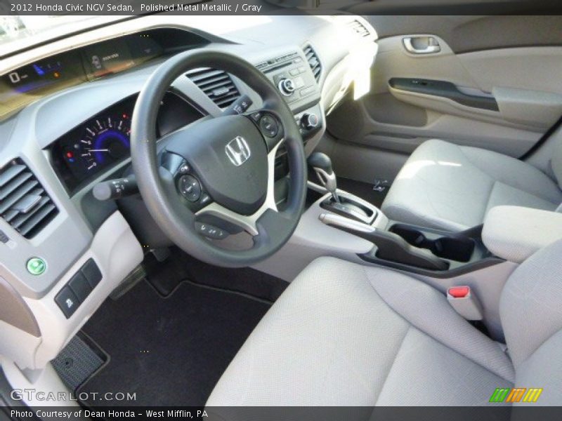 Polished Metal Metallic / Gray 2012 Honda Civic NGV Sedan