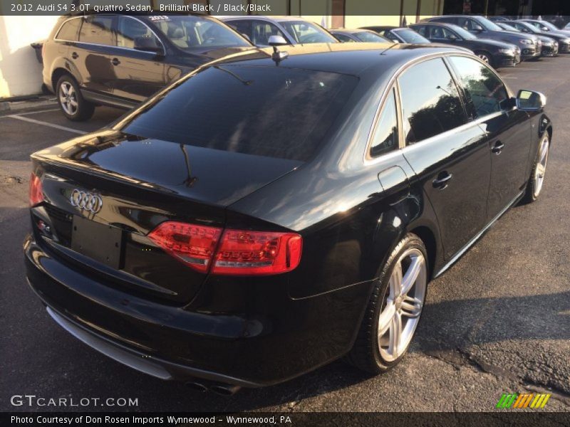 Brilliant Black / Black/Black 2012 Audi S4 3.0T quattro Sedan