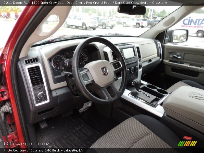 Deep Cherry Red Crystal Pearl / Dark Slate Gray/Medium Graystone 2011 Dodge Ram 1500 Sport Crew Cab
