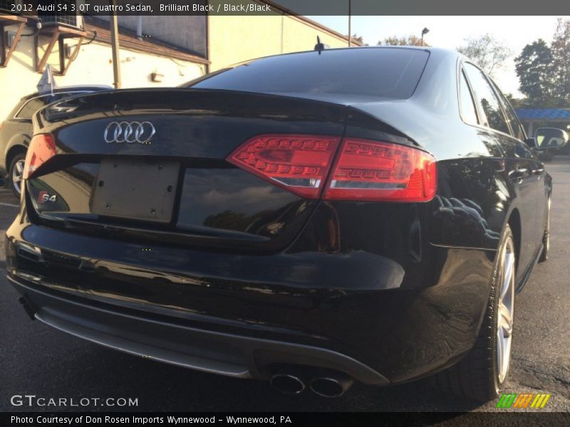 Brilliant Black / Black/Black 2012 Audi S4 3.0T quattro Sedan