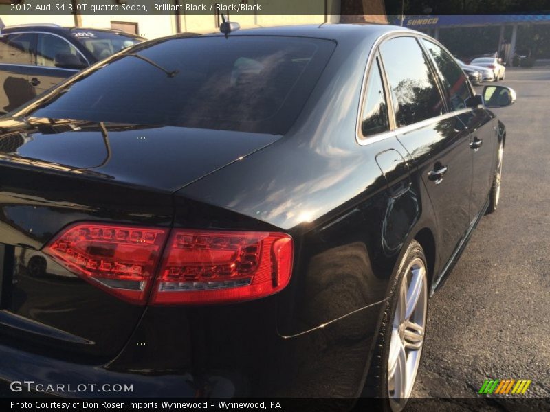 Brilliant Black / Black/Black 2012 Audi S4 3.0T quattro Sedan
