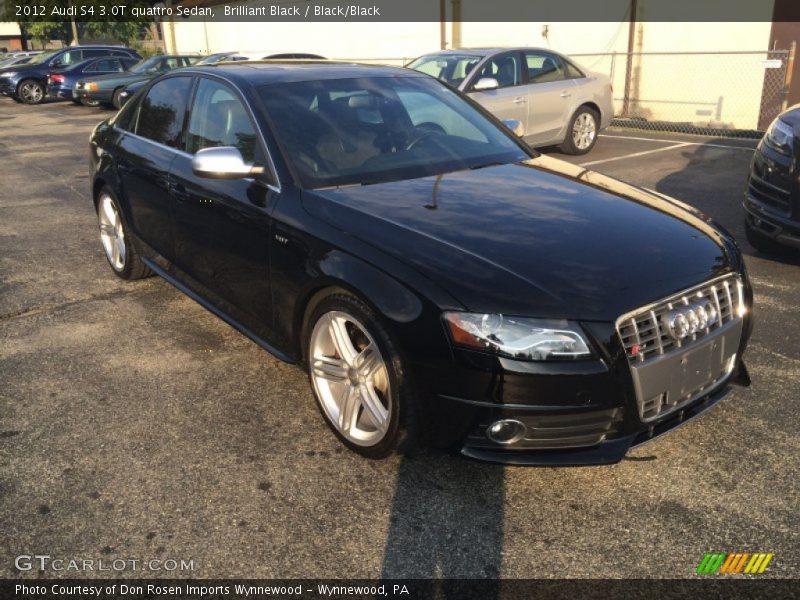Brilliant Black / Black/Black 2012 Audi S4 3.0T quattro Sedan