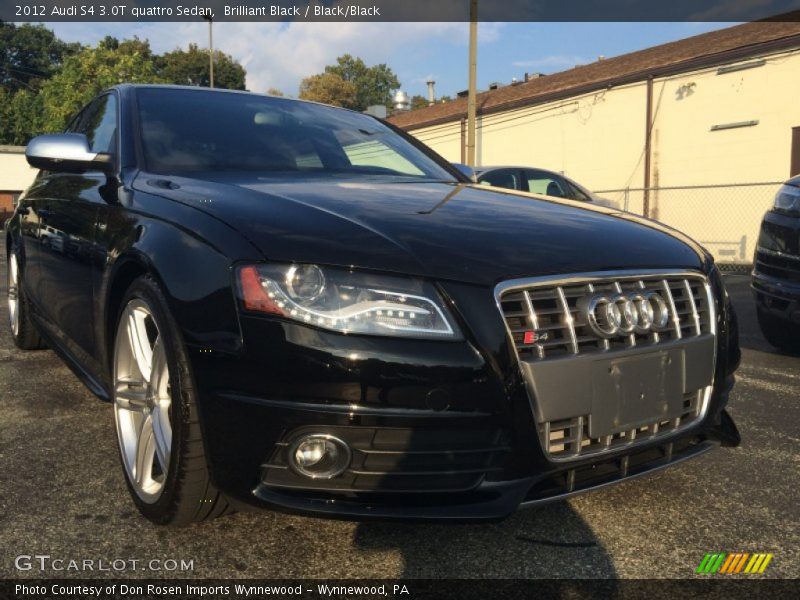 Brilliant Black / Black/Black 2012 Audi S4 3.0T quattro Sedan