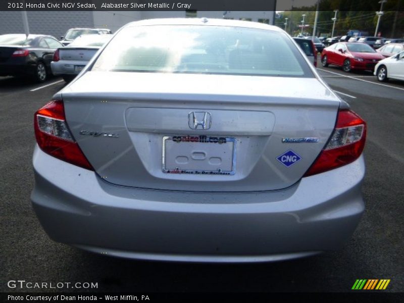 Alabaster Silver Metallic / Gray 2012 Honda Civic NGV Sedan