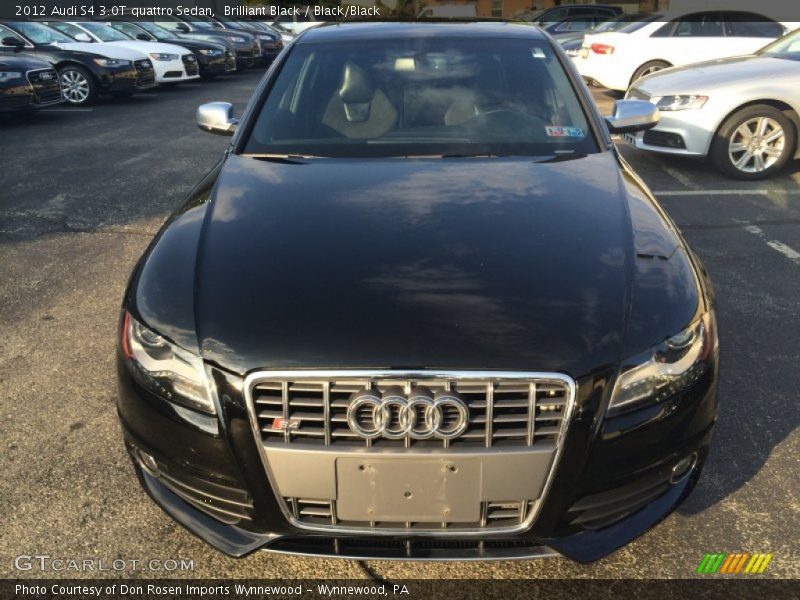 Brilliant Black / Black/Black 2012 Audi S4 3.0T quattro Sedan