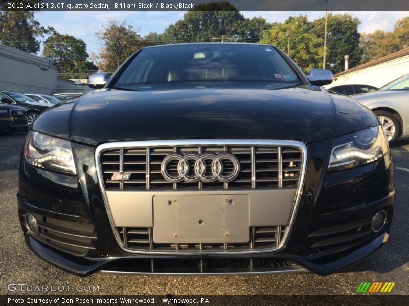 Brilliant Black / Black/Black 2012 Audi S4 3.0T quattro Sedan