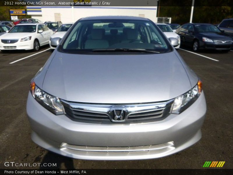 Alabaster Silver Metallic / Gray 2012 Honda Civic NGV Sedan