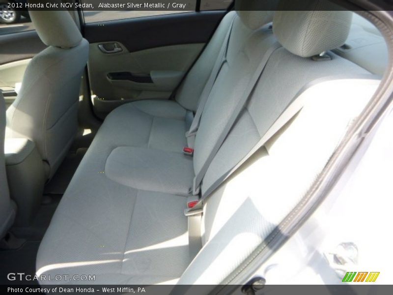 Alabaster Silver Metallic / Gray 2012 Honda Civic NGV Sedan