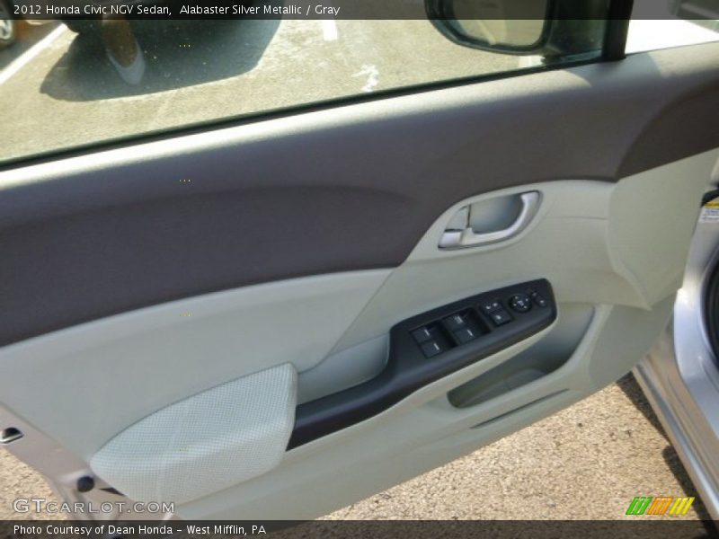 Alabaster Silver Metallic / Gray 2012 Honda Civic NGV Sedan