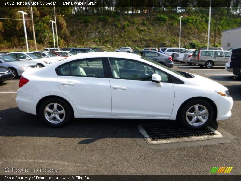 Taffeta White / Gray 2012 Honda Civic NGV Sedan