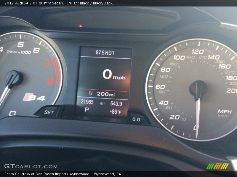 Brilliant Black / Black/Black 2012 Audi S4 3.0T quattro Sedan
