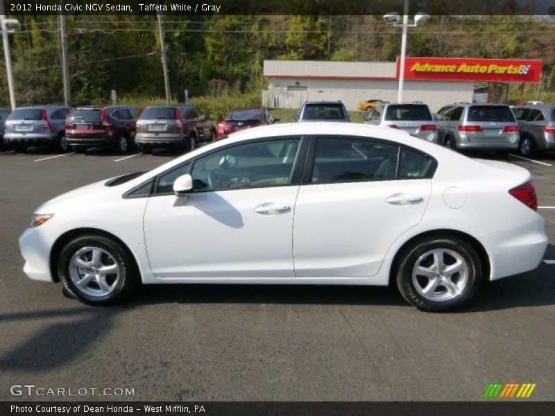 Taffeta White / Gray 2012 Honda Civic NGV Sedan