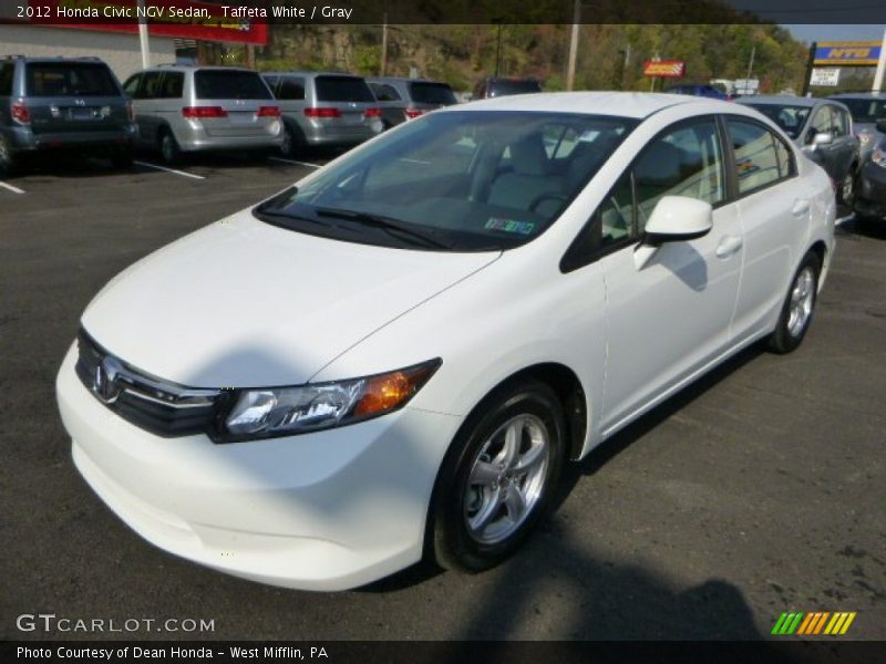 Taffeta White / Gray 2012 Honda Civic NGV Sedan