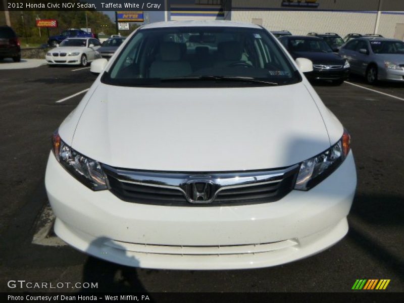 Taffeta White / Gray 2012 Honda Civic NGV Sedan