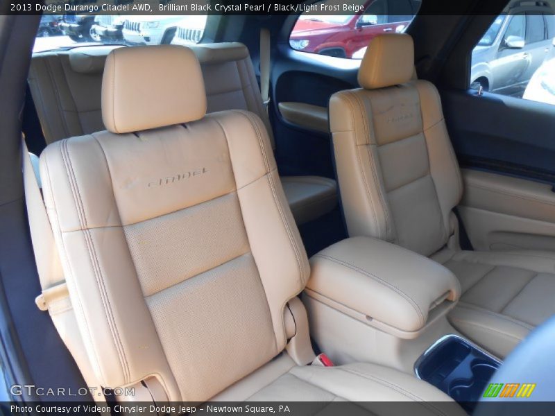 Brilliant Black Crystal Pearl / Black/Light Frost Beige 2013 Dodge Durango Citadel AWD