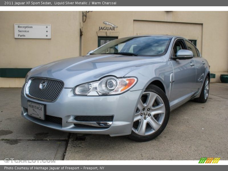 Liquid Silver Metallic / Warm Charcoal 2011 Jaguar XF Sport Sedan