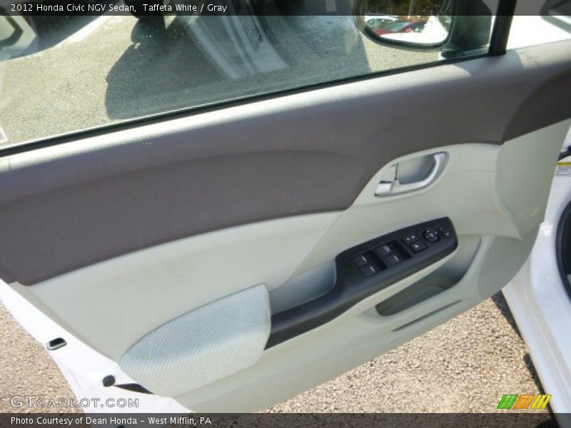 Taffeta White / Gray 2012 Honda Civic NGV Sedan