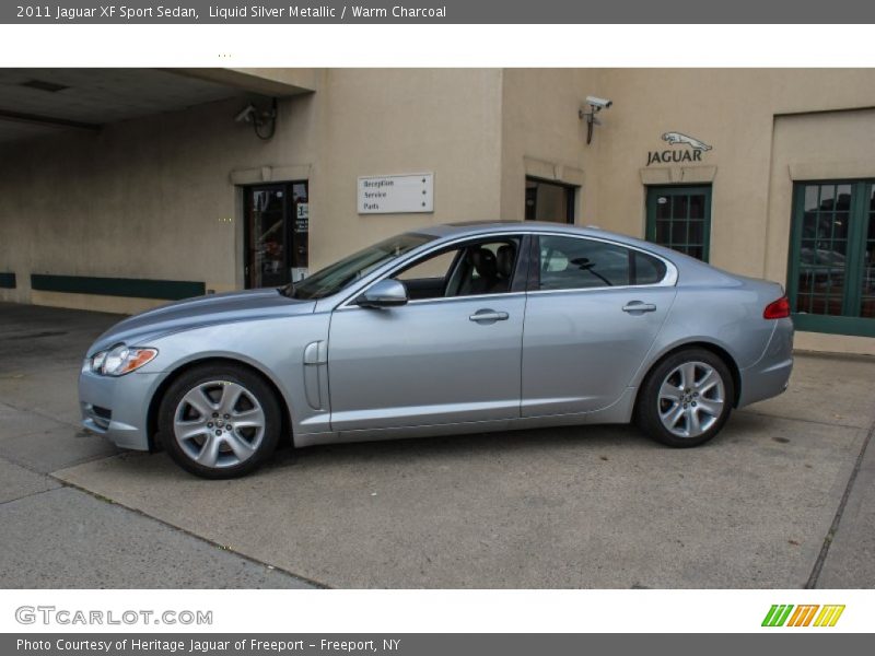 Liquid Silver Metallic / Warm Charcoal 2011 Jaguar XF Sport Sedan