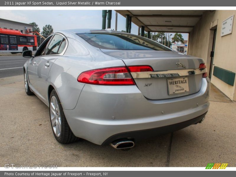 Liquid Silver Metallic / Warm Charcoal 2011 Jaguar XF Sport Sedan