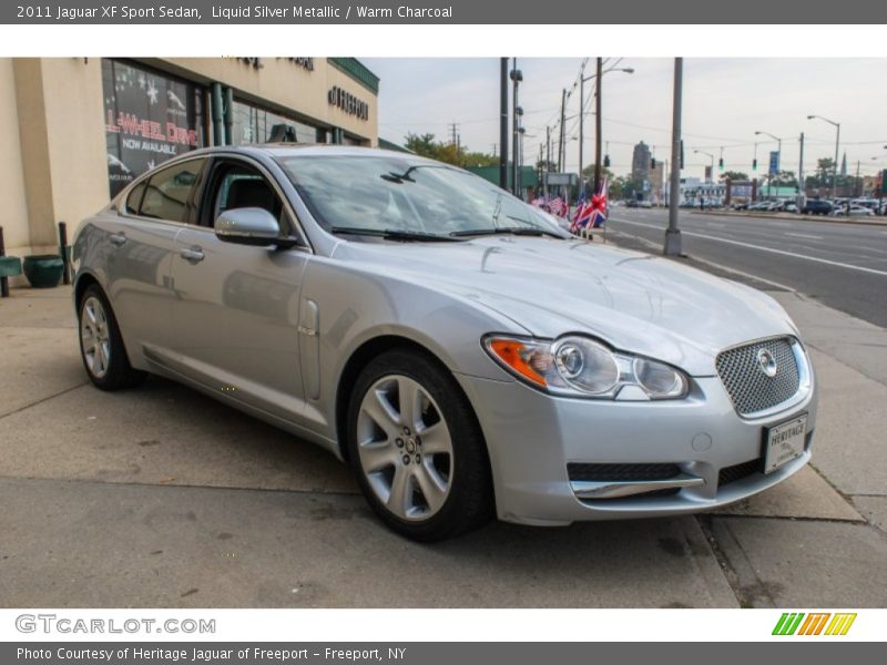 Liquid Silver Metallic / Warm Charcoal 2011 Jaguar XF Sport Sedan