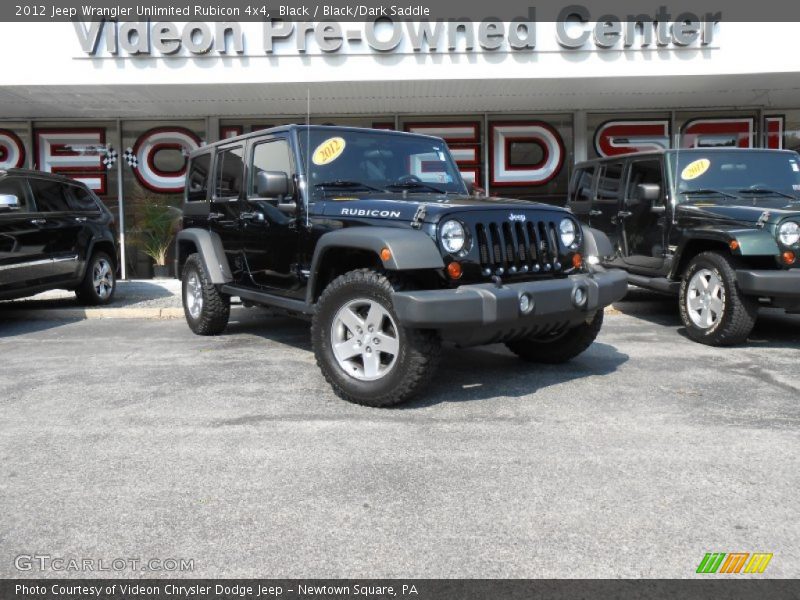 Black / Black/Dark Saddle 2012 Jeep Wrangler Unlimited Rubicon 4x4