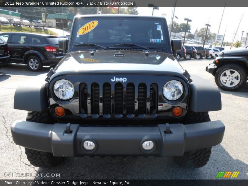 Black / Black/Dark Saddle 2012 Jeep Wrangler Unlimited Rubicon 4x4