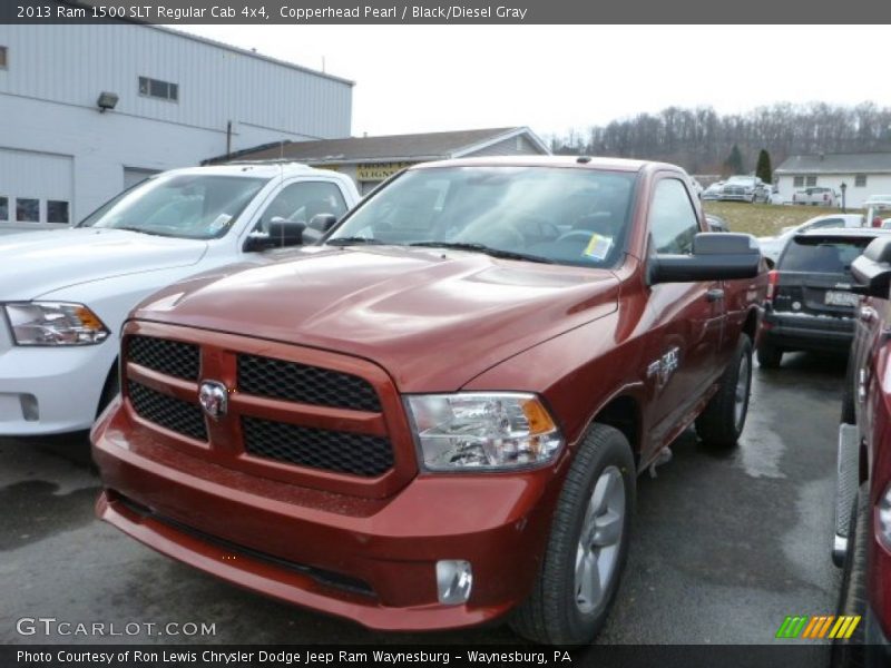 Copperhead Pearl / Black/Diesel Gray 2013 Ram 1500 SLT Regular Cab 4x4