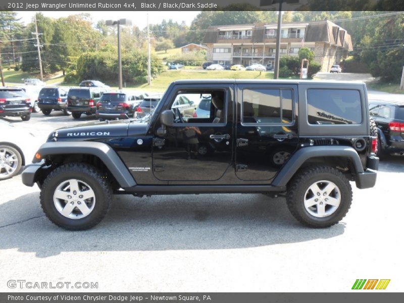 Black / Black/Dark Saddle 2012 Jeep Wrangler Unlimited Rubicon 4x4