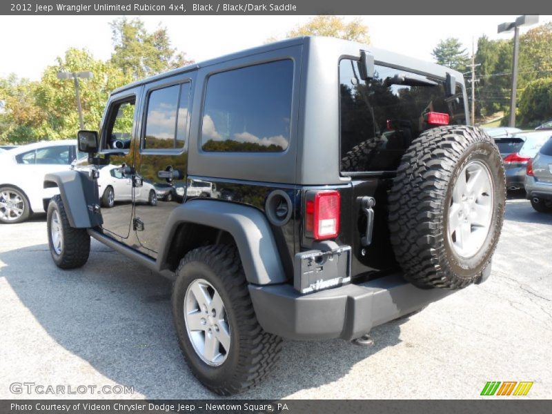 Black / Black/Dark Saddle 2012 Jeep Wrangler Unlimited Rubicon 4x4