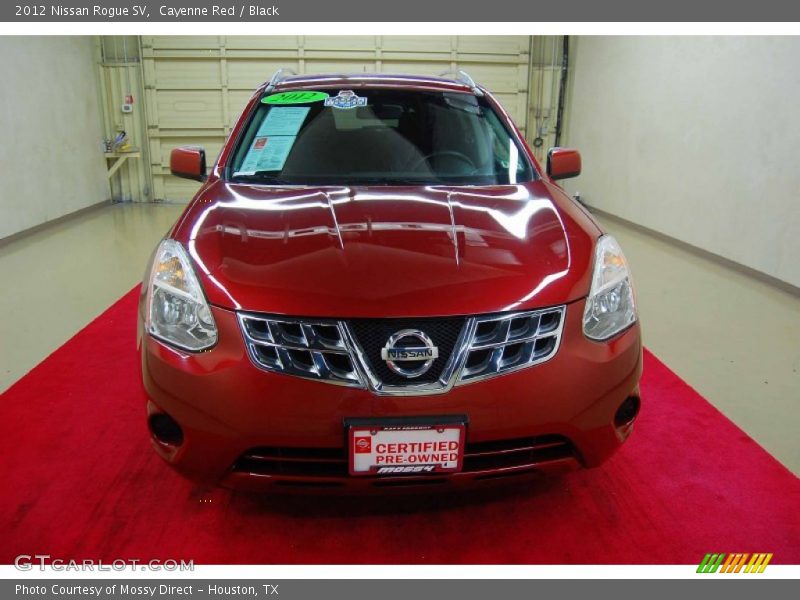 Cayenne Red / Black 2012 Nissan Rogue SV