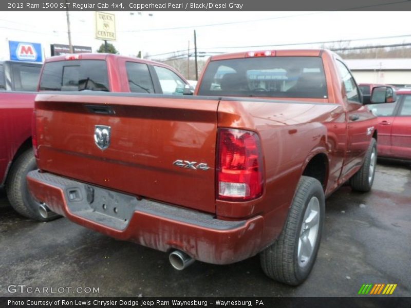 Copperhead Pearl / Black/Diesel Gray 2013 Ram 1500 SLT Regular Cab 4x4