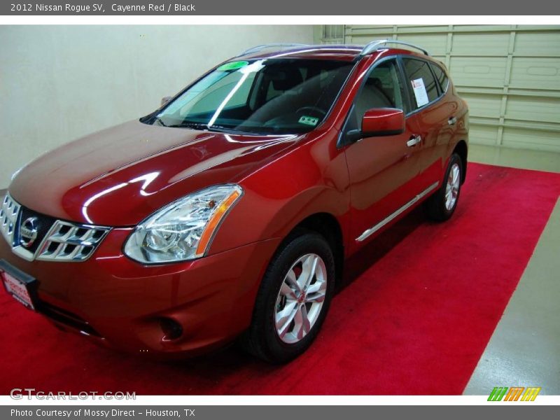Cayenne Red / Black 2012 Nissan Rogue SV