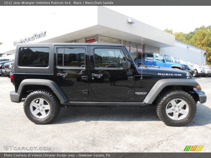 Black / Black/Dark Saddle 2012 Jeep Wrangler Unlimited Rubicon 4x4