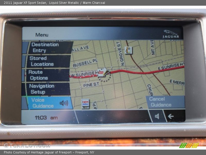 Navigation of 2011 XF Sport Sedan