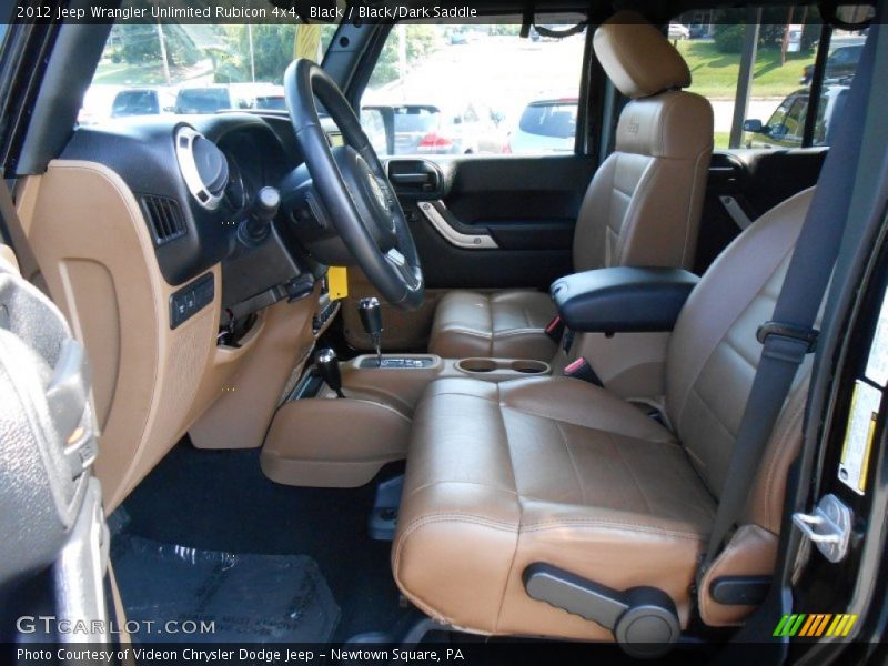 Black / Black/Dark Saddle 2012 Jeep Wrangler Unlimited Rubicon 4x4