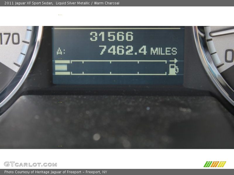 Liquid Silver Metallic / Warm Charcoal 2011 Jaguar XF Sport Sedan