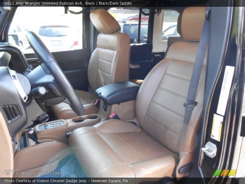 Black / Black/Dark Saddle 2012 Jeep Wrangler Unlimited Rubicon 4x4