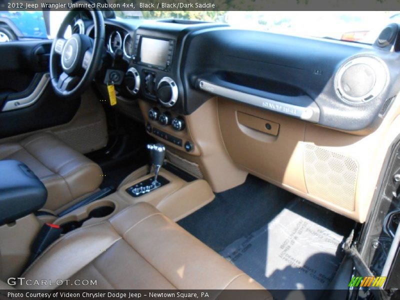 Black / Black/Dark Saddle 2012 Jeep Wrangler Unlimited Rubicon 4x4
