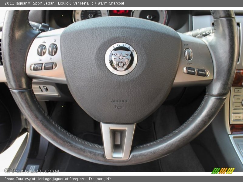 Liquid Silver Metallic / Warm Charcoal 2011 Jaguar XF Sport Sedan