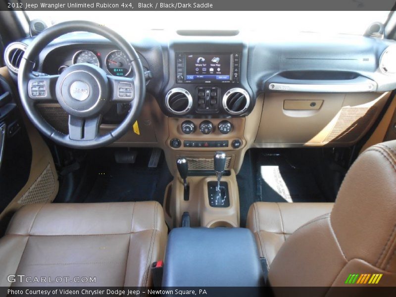Black / Black/Dark Saddle 2012 Jeep Wrangler Unlimited Rubicon 4x4