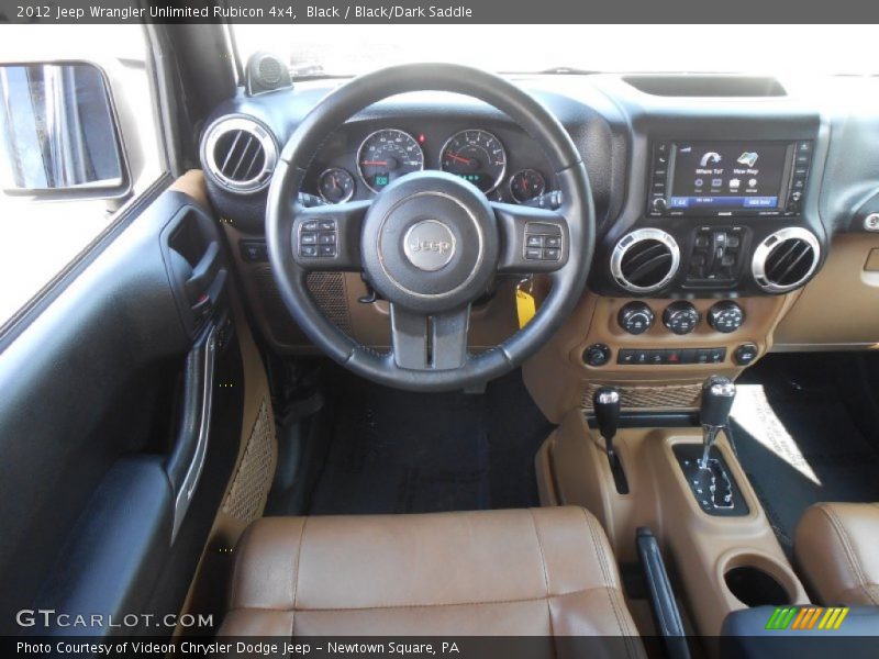 Black / Black/Dark Saddle 2012 Jeep Wrangler Unlimited Rubicon 4x4