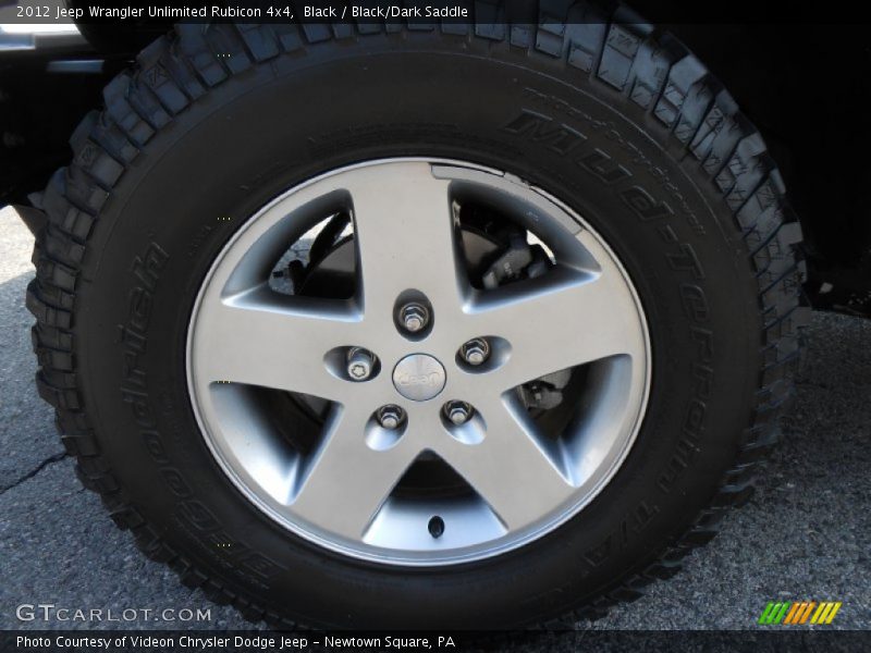 Black / Black/Dark Saddle 2012 Jeep Wrangler Unlimited Rubicon 4x4