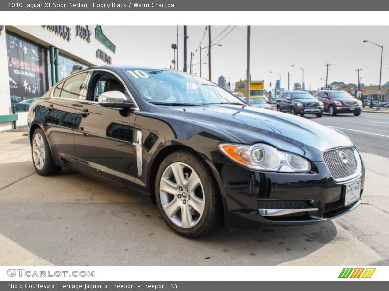Ebony Black / Warm Charcoal 2010 Jaguar XF Sport Sedan