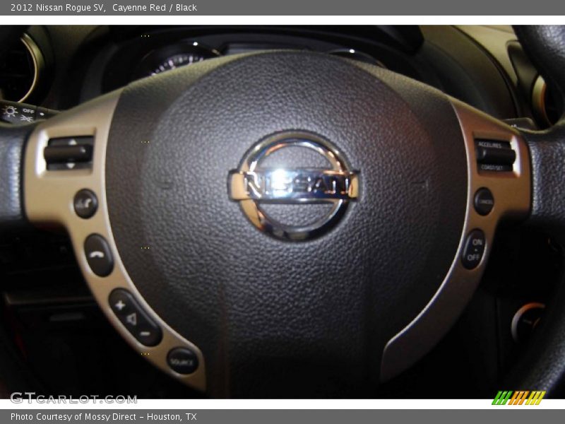 Cayenne Red / Black 2012 Nissan Rogue SV